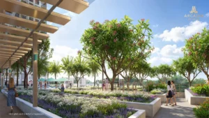 Cư dân dạo bộ trên tuyến công viên ven sông Tôm dài hơn 1km tại Arcadia at Lavila