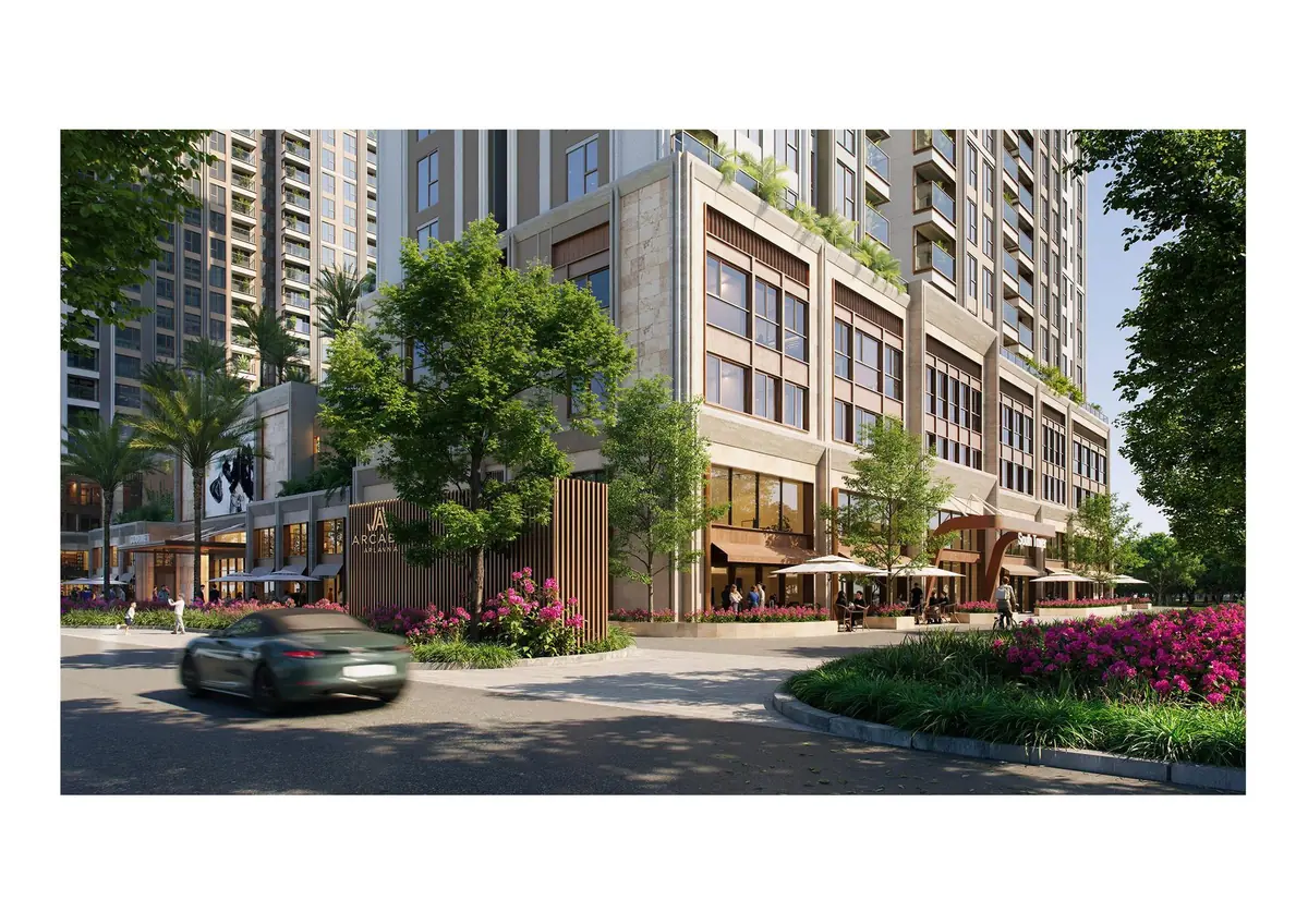 Phối Cảnh Tòa Tháp Đôi Arcadia Soi Bóng Sông Tôm