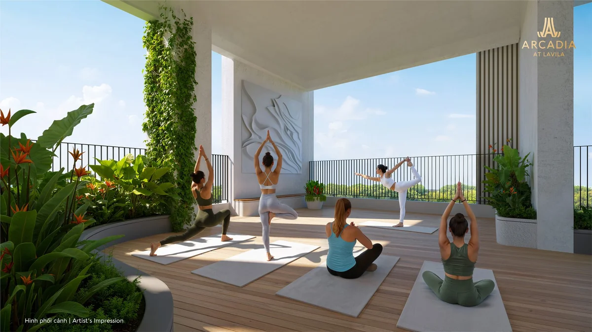 Sàn Tắm Nắng Thư Giãn Bên Hồ Bơi Resort Arcadia at Lavila